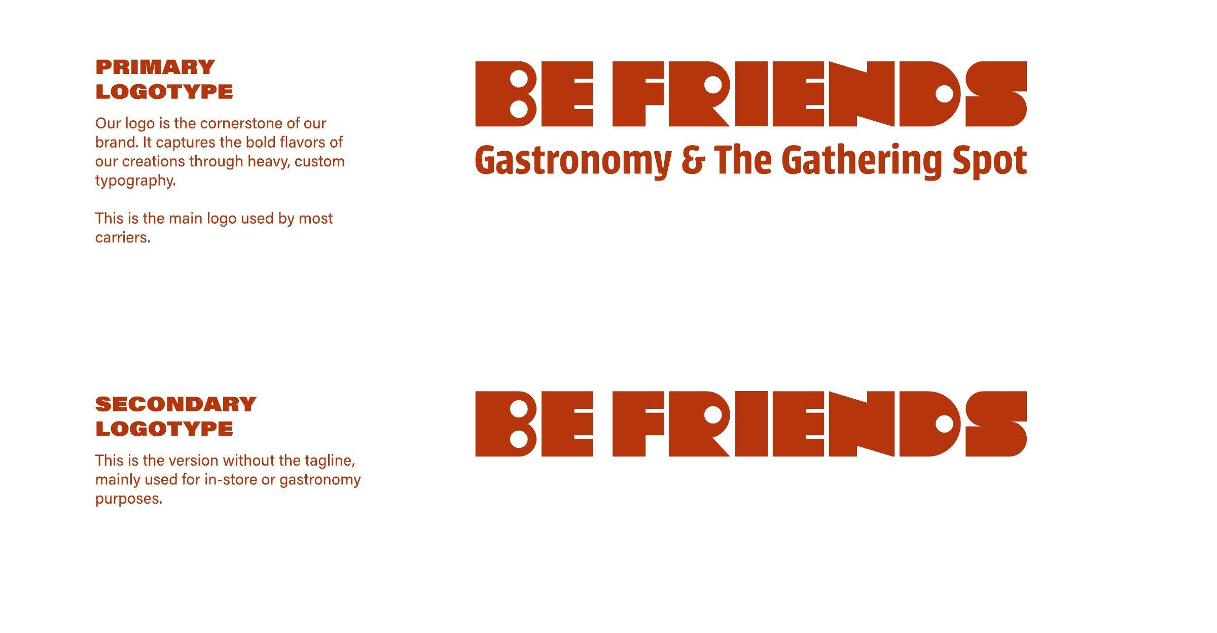 Be Friends: Logotype