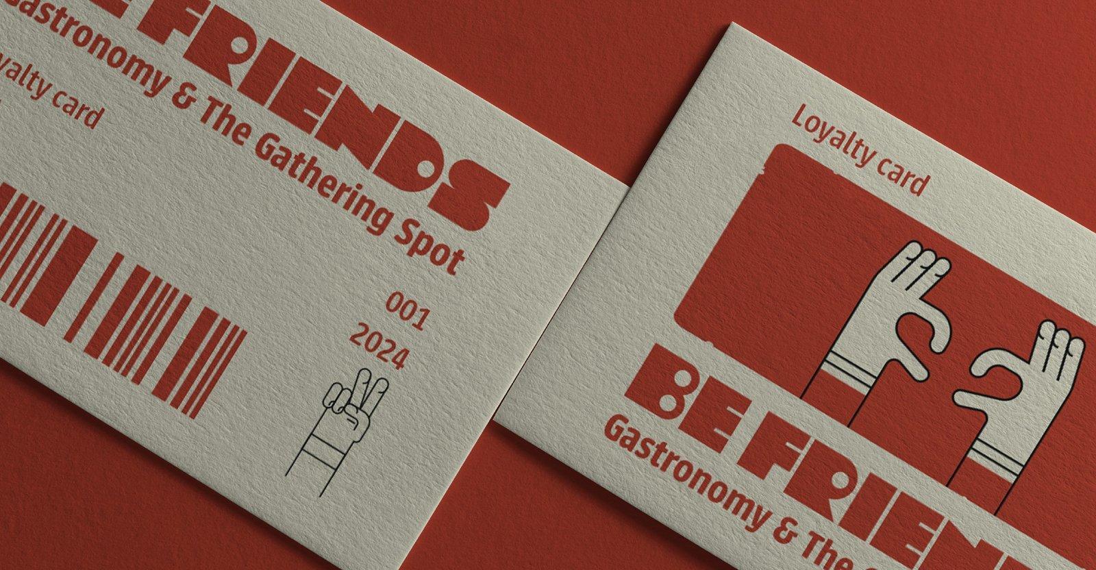 Be Friends: Loyalty card and cup (1 of 2)