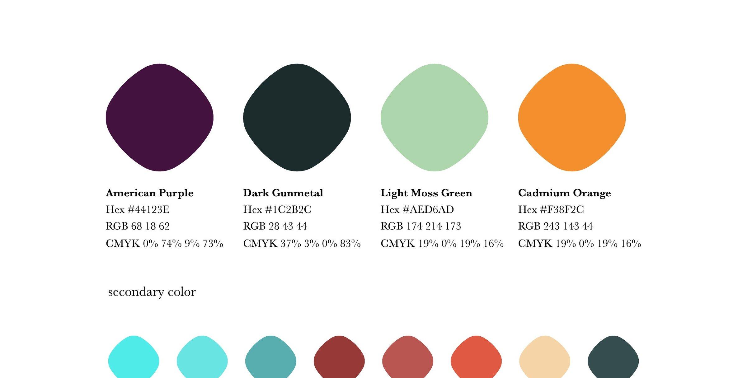 Mayura: Color palette