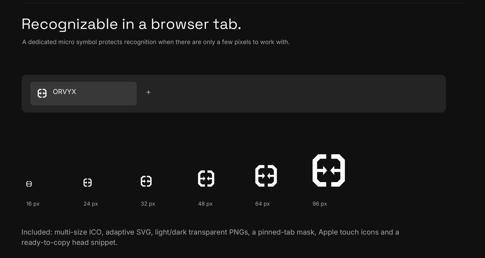 ORVYX: Color and favicon (2 of 2)