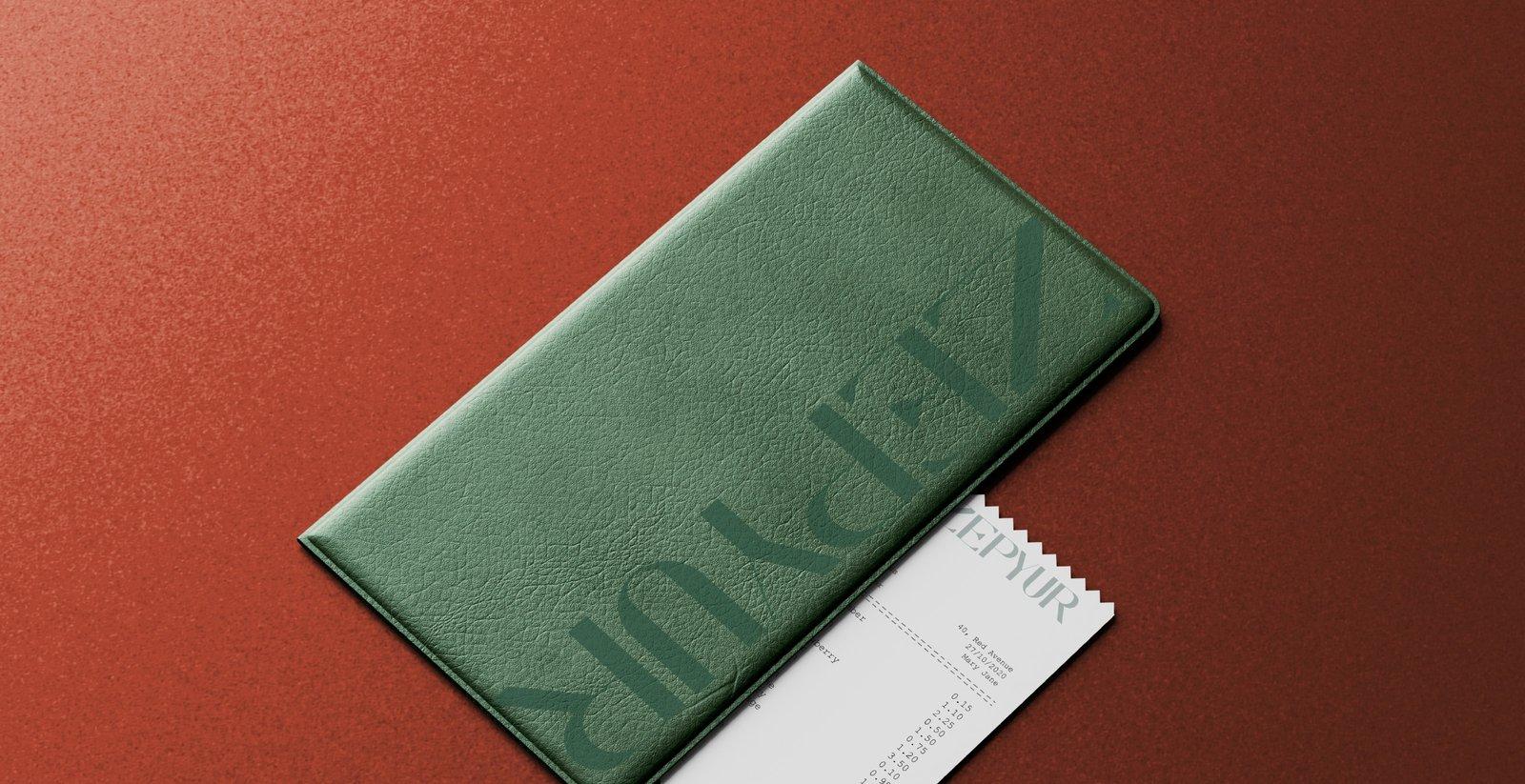 Zepyur: Bill folder and tableware (1 of 2)